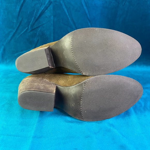 Steve Madden Adelphie Suede Boots Green - Picture 7 of 10